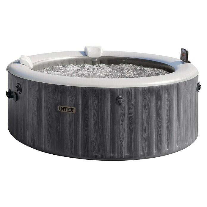 Intex Pure Spa Hidromasaje móvil Greenwood (Ø x Al: 196 x 71 cm, Gris/Blanco, 795 l) | BAUHAUS