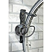 Mottez Gancho de pared para bicicletas B865V (Apto para: 1 bicicleta, Negro)