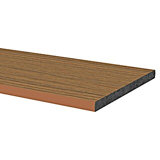 Kantplank WPC (240 x 13,8 x 1 cm, Bruin)