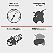 Herkules Kompressor ACS100-12 (Max. Druck: 10 bar, Kesselinhalt: 100 l) | BAUHAUS