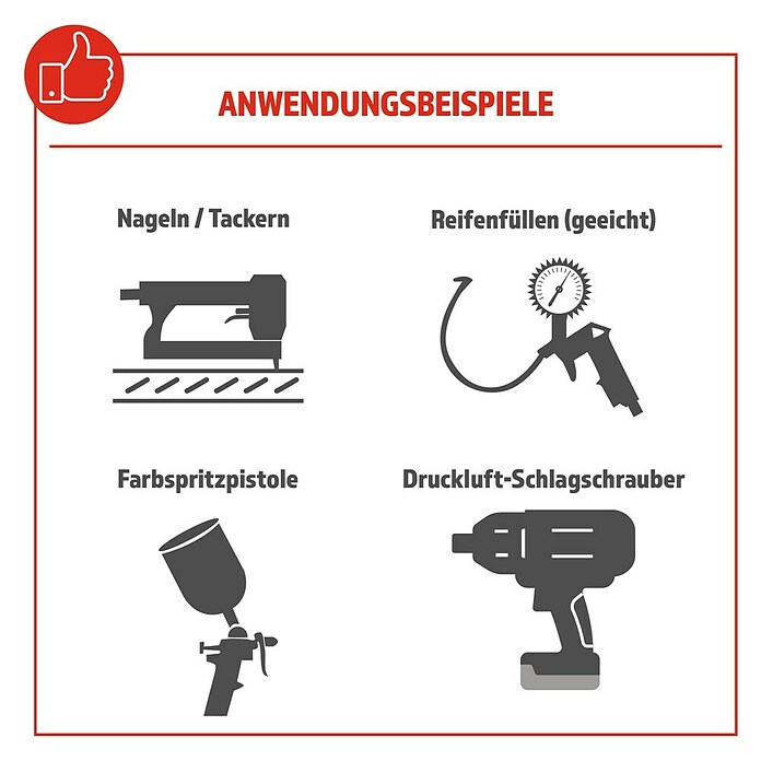 Herkules Kompressor ACS100-12 (Max. Druck: 10 bar, Kesselinhalt: 100 l) | BAUHAUS