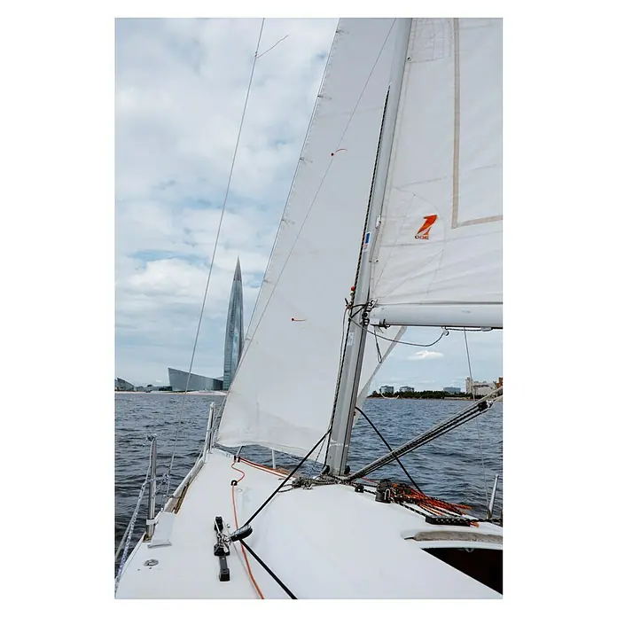 Seilflechter Cuerda Fibron - 6 mm x 20 m, Plástico, Blanco - Viaje en velero con vistas a San Petersburgo.