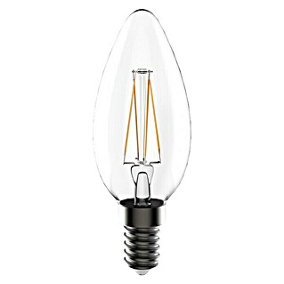 Garza Bombilla LED Filamento (E14, No regulable, Blanco cálido, 470 lm, 4 W, Vela)