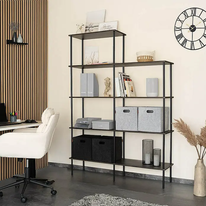Home Deluxe Holzregal INDU - Dark Oak - Dark Oak