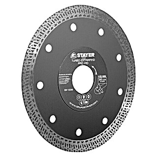 Stayer Disco de corte de diamante Turbo H10 (Diámetro disco: 115 mm, Apto para: Gres porcelánico)