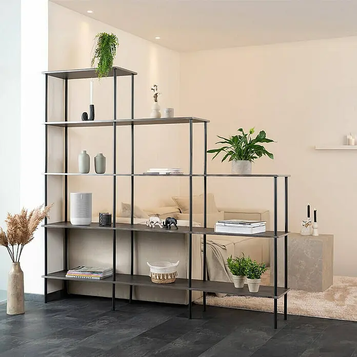 Home Deluxe Holzregal INDU - Dark Oak - Dark Oak