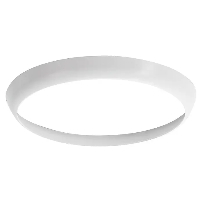 Brumberg Makira Abdeckring - Durchmesser: 35 cm, Weiß matt - Weiße Deckenleuchte mit schlichtem, modernem Design für eine elegante Raumbeleuchtung.