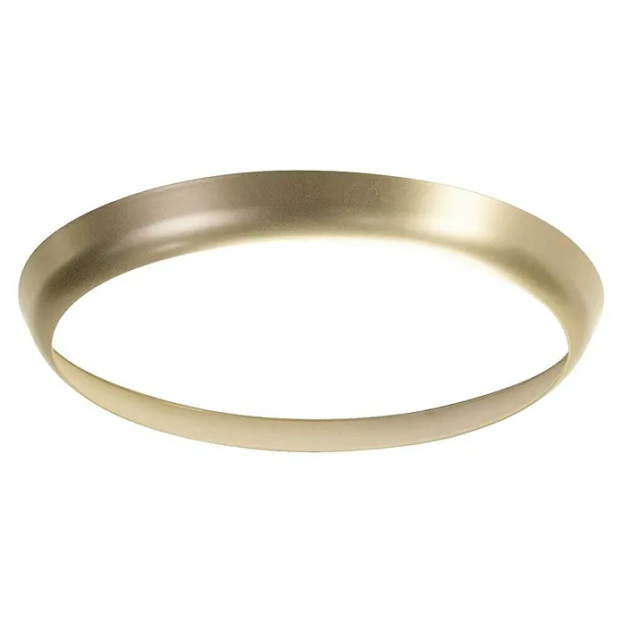 Brumberg Makira Abdeckring - Durchmesser: 35 cm, Gold matt - Nahaufnahme eines eleganten goldenen Armreifs, der die schlichte Schönheit und den subtilen Glanz dieses Schmuckstücks hervorhebt.