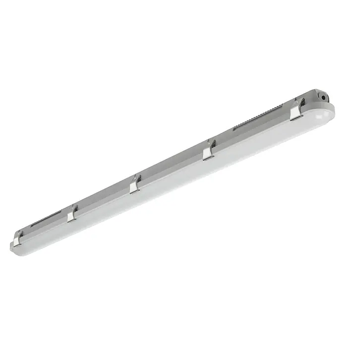 Brumberg LED-Feuchtraumlichtleiste - Länge: 119 cm, Lichtfarbe: Neutralweiß, 18 W, IP65 - LED-Feuchtraumleuchte: Robuste und langlebige Beleuchtung für feuchte Umgebungen, ideal für Lagerhallen und Werkstätten.