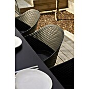 Sensum Falun Gartensessel (B x T x H: 55 x 54 x 80 cm, DuraLand, Schwarz, Wabenoptik)