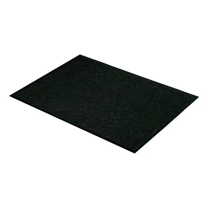 Astra Schmutzfangmatte Diamant - Schwarz, 60 x 80 cm, Material Nutzschicht: 100 % Polyamid - Nahaufnahme einer rechteckigen, schwarzen Aktivkohlefiltermatte, die zur Luftreinigung verwendet wird. Sie ist ein wichtiger Bestandteil für saubere Luft.