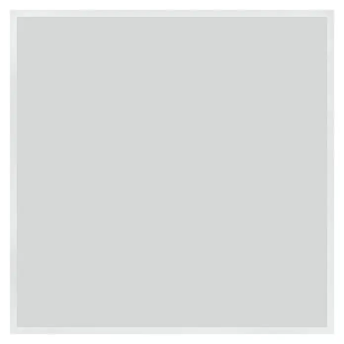 Eglo LED-Panel Zerbi - 6,5 W, L x B x H: 59,5 x 59,5 x 7 cm, Weiß, Neutralweiß - Ein quadratischer Rahmen mit grauer Füllung, umgeben von einem schwarzen Rand, ideal für Bilder oder Grafiken.