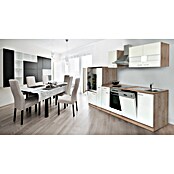 Respekta Composición de cocina (Ancho: 310 cm, Con dispositivos eléctricos, Blanco)