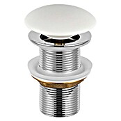 Sanicomfort Ablaufventil (1 ¼″, Weiß matt, Metall, Permanent geöffnet) | BAUHAUS