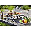 Grillstar Tischgrill Dallas (Hauptgrillfläche: 2 x 34 x 22 cm, Silber)