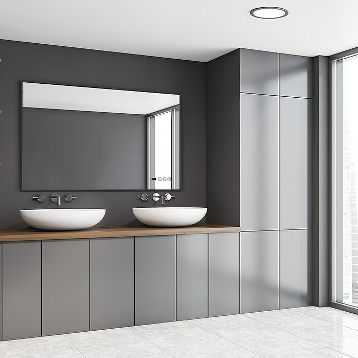 E2 elektro Infrarotheizkörper Infra Smart&Easy Mirror M (B x H: 600 x 50 cm, Weiß, 800 W) | BAUHAUS