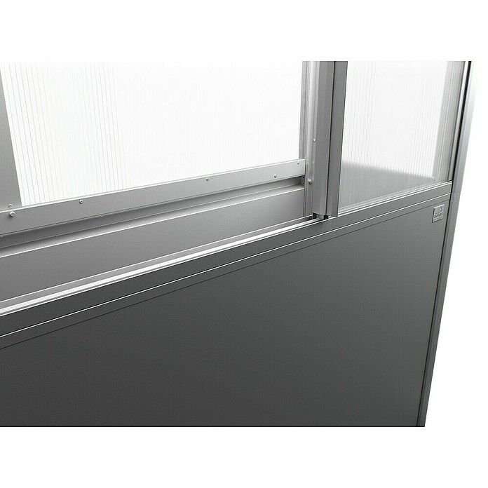 Biohort Florentina Gewächshaus (L x B x H: 54,8 x 201,6 x 213,4 cm, Quarzgrau Metallic, Stahl) | BAUHAUS