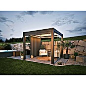 Biohort Lamellenpavillon Gr. 3 (B x T: 312 x 312 cm, Dunkelgrau Metallic, Material Gestell: Stahl) | BAUHAUS