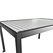 Biohort Lamellenpavillon Gr. 3 (B x T: 312 x 367,5 cm, Quarzgrau Metallic/Weiß, Material Gestell: Stahl) | BAUHAUS