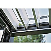 Biohort Pergola Lamellenpavillon Gr. 5 (B x T: 515,5 x 367,5 cm, Quarzgrau Metallic - Silber Metallic, Material Gestell: Stahl) | BAUHAUS