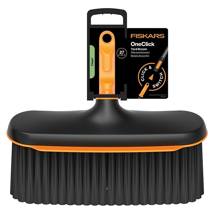 Fiskars OneClick Gartenbesen (Passend für: Fiskars OneClick-Stiel) | BAUHAUS