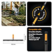 Fiskars OneClick Rasenrechen (L x B x H: 13 x 42 x 8,5 cm, 16 Stk.) | BAUHAUS