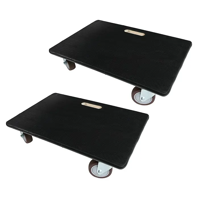 Proregal Transportroller mit 4 Rollen - L x B x H: 60 x 40 x 15 cm, Traglast: 500 kg, Holz