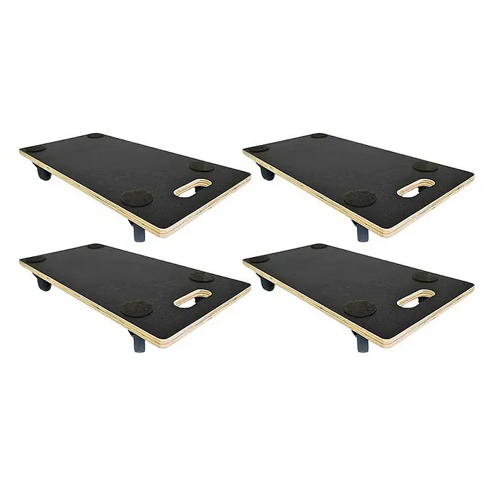 Proregal Transportroller Mega Deal 4x mit 4 Rollen - L x B x H: 60 x 30 x 11,5 cm, Traglast: 200 kg, Holz