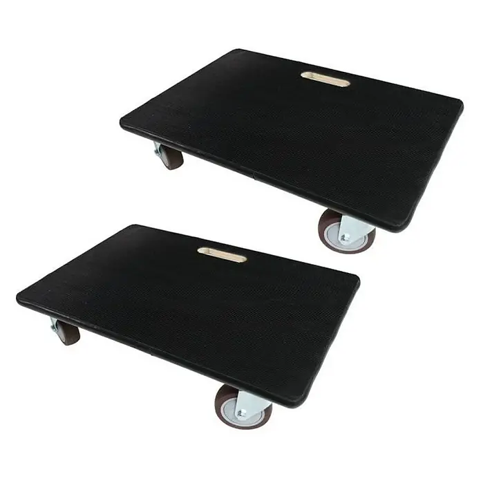 Proregal Transportroller Mega Deal 2x mit 4 Rollen - L x B x H: 60 x 40 x 15 cm, Traglast: 500 kg, Holz