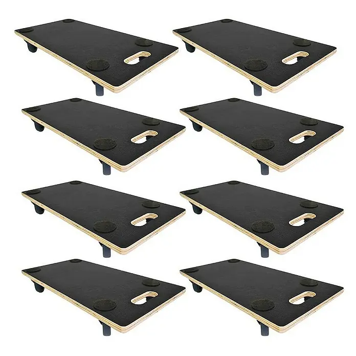 Proregal Transportroller Mega Deal 8x mit 4 Rollen - L x B x H: 60 x 30 x 11,5 cm, Traglast: 200 kg, Holz