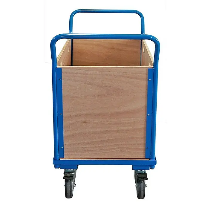 Proregal Transportroller / Plattformwagen mit abnehmbaren Holzwänden - Traglast: 400 kg