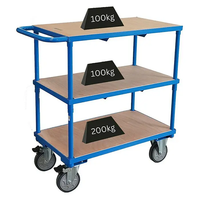 Proregal Transportroller / Tischwagen mit 3 Etagen - Traglast: 400 kg