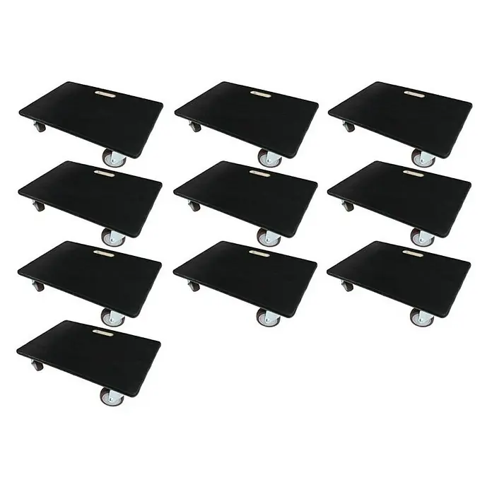 Proregal Transportroller Mega Deal 10x mit 4 Rollen - L x B x H: 60 x 40 x 15 cm, Traglast: 500 kg, Holz