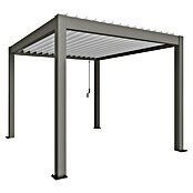 Biohort Lamellenpavillon Gr. 3 (B x T: 312 x 367,5 cm, Quarzgrau Metallic/Weiß, Material Gestell: Stahl) | BAUHAUS