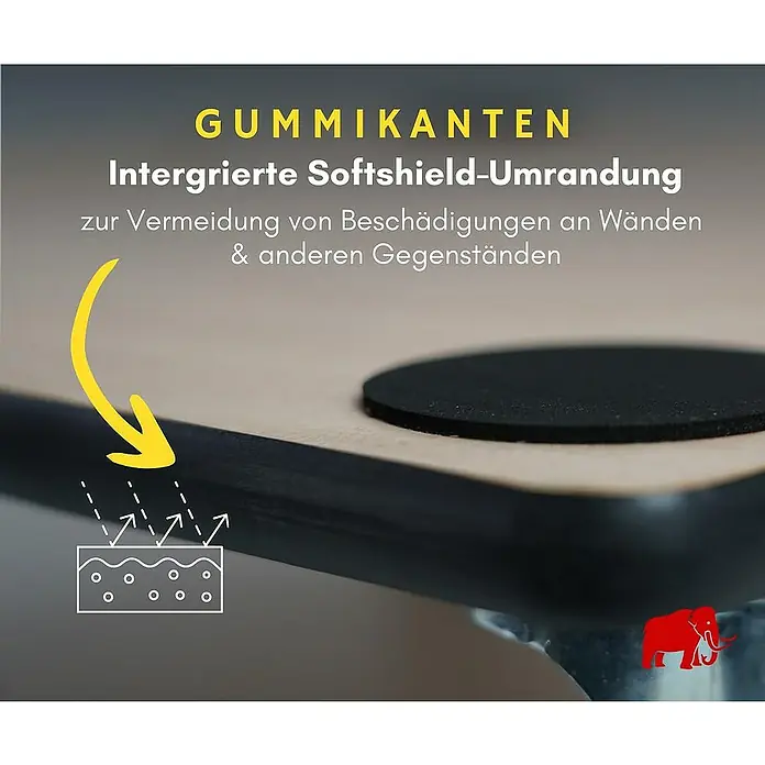 Proregal Transportroller Mega Deal 6x mit 4 Rollen - L x B x H: 50 x 50 x 11,5 cm, Traglast: 150 kg, Holz