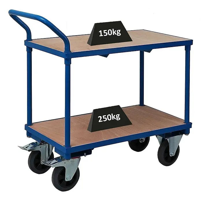 Proregal Transportroller / Tischwagen mit 2 Etagen - Traglast: 400 kg
