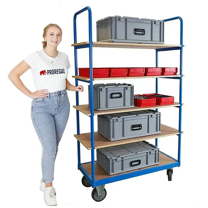 Proregal Transportroller / Etagenwagen mit 5 Etagen - Traglast: 400 kg