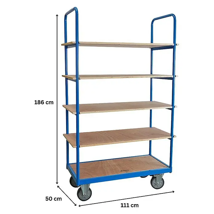 Proregal Transportroller / Etagenwagen mit 5 Etagen - Traglast: 400 kg