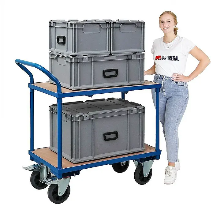 Proregal Transportroller / Tischwagen mit 2 Etagen - Traglast: 400 kg