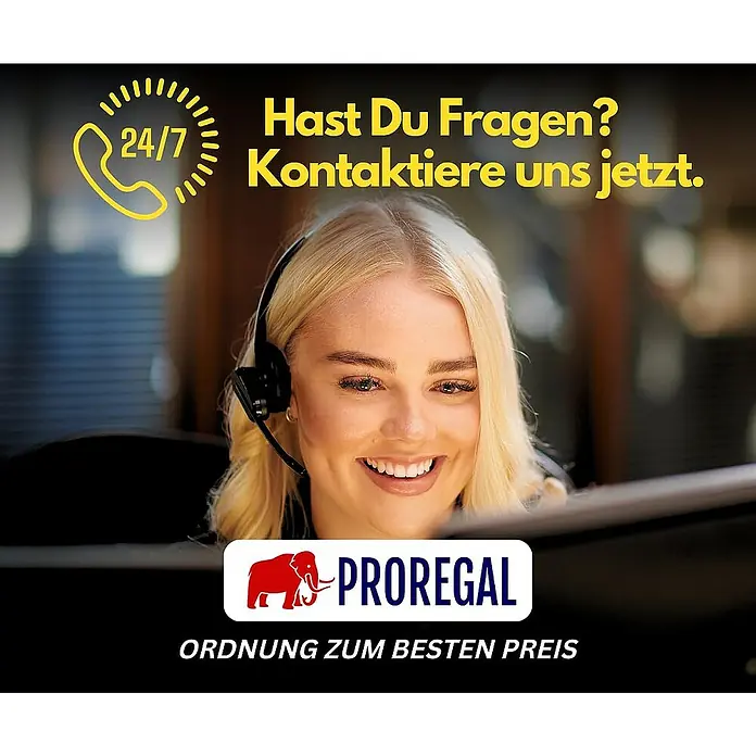Proregal Transportroller Mega Deal 4x mit 6 Rollen - L x B x H: 68 x 30 x 11 cm, Traglast: 300 kg, Holz