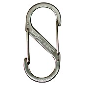 Nite Ize Doppelkarabiner (89 x 38 mm, Edelstahl, Silber, Zugfestigkeit: 33 kg)