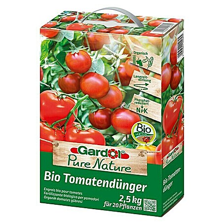 Gardol Pure Nature Bio-Tomatendünger (Inhalt ausreichend für ca.: 20 Pflanzen, 2,5 kg, Aus natürlichen Rohstoffen)