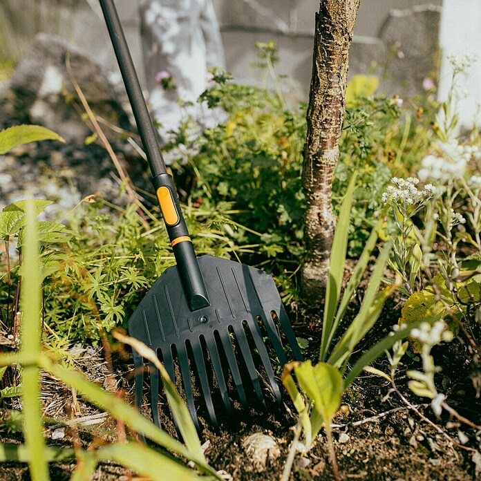 Fiskars OneClick Fächerbesen (Arbeitsbreite: 21,7 cm, Anzahl Zinken: 11 Stk.) | BAUHAUS