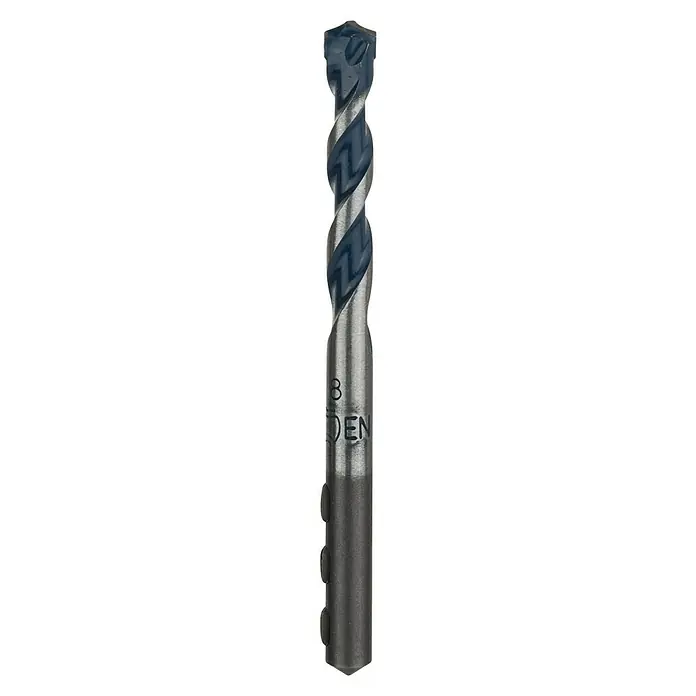 Bosch Beton- & Steinbohrer CYL-5 - Durchmesser Bohrer: 8 mm, Arbeitslänge: 50 mm - Spiralbohrer aus Metall mit der Aufschrift "DEN". Er ist ideal zum Bohren von Löchern in Metall und anderen harten Materialien.