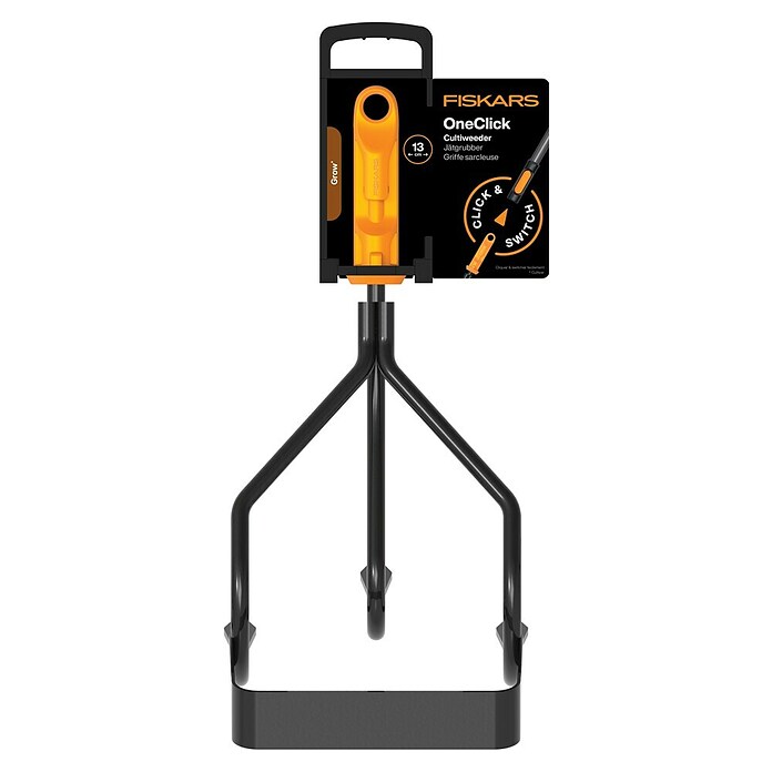 Fiskars OneClick Grubber Jäter 2-in1 (Länge: 28,7 cm, Kunststoff) | BAUHAUS