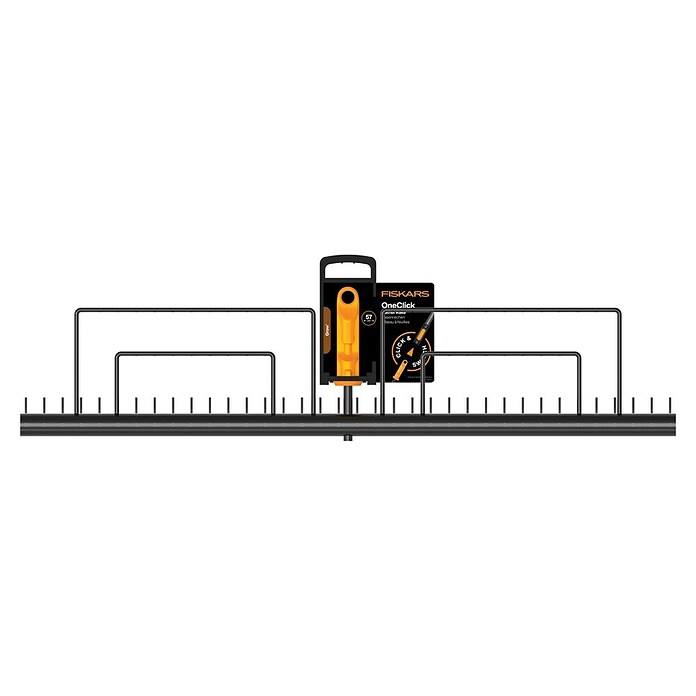 Fiskars OneClick Rasenrechen (L x B x H: 12,5 x 57 x 12,6 cm) | BAUHAUS