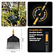 Fiskars OneClick Fächerbesen (Arbeitsbreite: 21,7 cm, Anzahl Zinken: 11 Stk.) | BAUHAUS