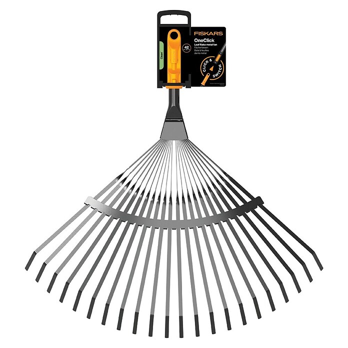 Fiskars OneClick Rasenrechen (L x B x H: 47,5 x 40 x 10,4 cm) | BAUHAUS