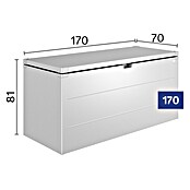 Biohort StyleBox Kissenbox 170 (L x B x H: 170 x 70 x 81 cm, Stahl, Dunkelgrau-Metallic) | BAUHAUS