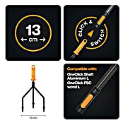 Fiskars OneClick Grubber (Arbeitsbreite: 13,2 cm, Anzahl Zinken: 3 Stk.) | BAUHAUS